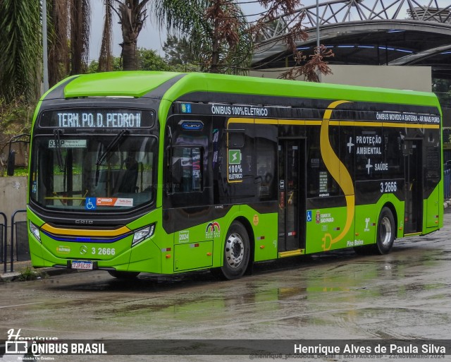 Viação Metrópole Paulista - Zona Leste 3 2666 na cidade de São Paulo, São Paulo, Brasil, por Henrique Alves de Paula Silva. Número da foto: #12617848.
