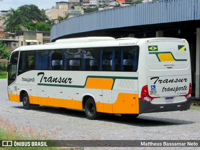 Transur - Transporte Rodoviário Mansur 4000 na cidade de Juiz de Fora, Minas Gerais, Brasil, por Mattheus Bassamar Neto. Número da foto: #12617919.