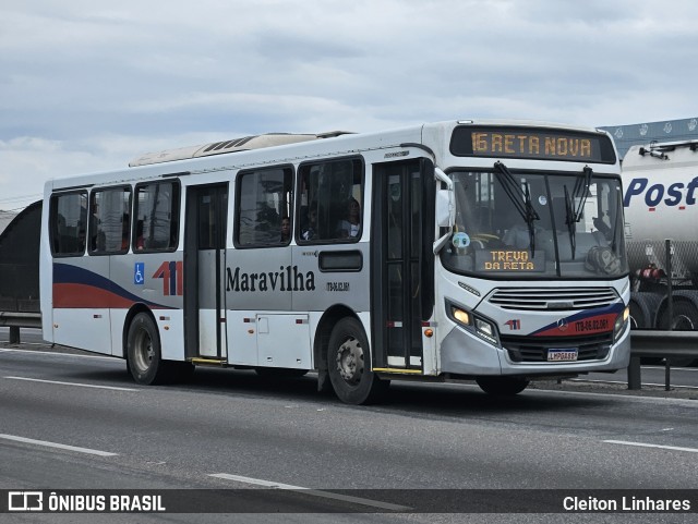 Maravilha Auto Ônibus ITB-06.02.061 na cidade de Itaboraí, Rio de Janeiro, Brasil, por Cleiton Linhares. Número da foto: #12617482.
