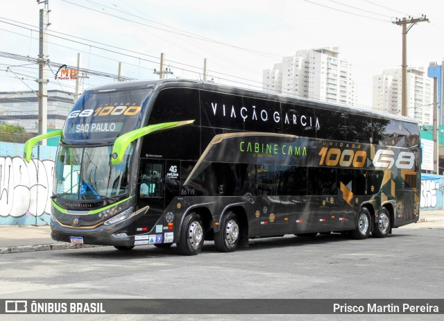 Viação Garcia 86119 na cidade de São Paulo, São Paulo, Brasil, por Prisco Martin Pereira. Número da foto: #12615703.