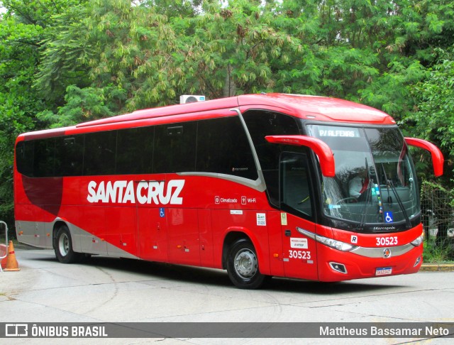 Viação Santa Cruz 30523 na cidade de São Paulo, São Paulo, Brasil, por Mattheus Bassamar Neto. Número da foto: #12618060.
