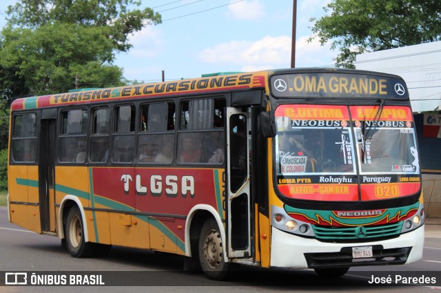 TLGSA - Transporte Loma Grande S.A. - Línea 132 > Transporte LomaGrandense S.A. 020 na cidade de Ypacaraí, Central, Paraguai, por José Paredes. Número da foto: #12621462.