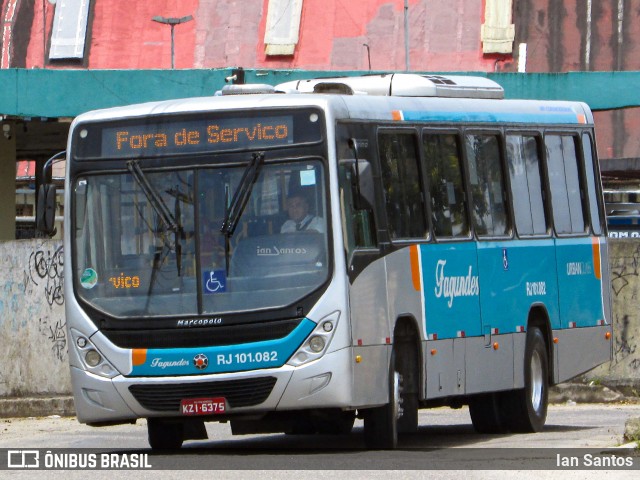 Auto Ônibus Fagundes RJ 101.082 na cidade de Niterói, Rio de Janeiro, Brasil, por Ian Santos. Número da foto: #12620791.