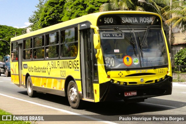 Viação Sul Fluminense 1221 na cidade de Volta Redonda, Rio de Janeiro, Brasil, por Paulo Henrique Pereira Borges. Número da foto: #12620777.