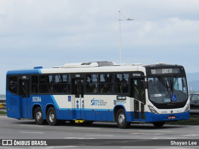 Transol Transportes Coletivos 50386 na cidade de Florianópolis, Santa Catarina, Brasil, por Shayan Lee. Número da foto: #12621407.