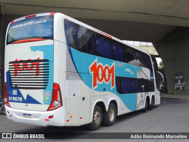 Auto Viação 1001 RJ 108.715 na cidade de Belo Horizonte, Minas Gerais, Brasil, por Adão Raimundo Marcelino. Número da foto: #12618373.
