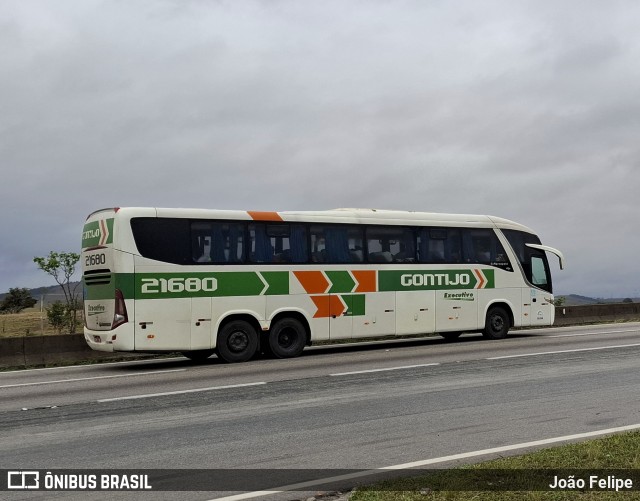 Empresa Gontijo de Transportes 21680 na cidade de Lorena, São Paulo, Brasil, por João Felipe. Número da foto: #12620481.