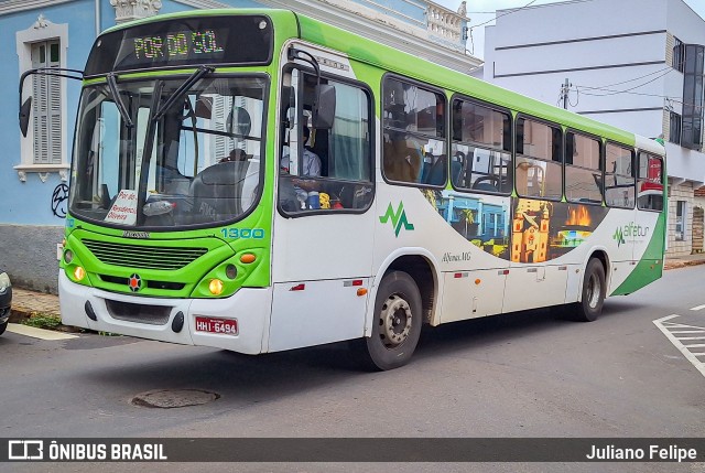 Alfetur - Alfenas Transportes e Turismo 1300 na cidade de Alfenas, Minas Gerais, Brasil, por Juliano Felipe. Número da foto: #12618414.