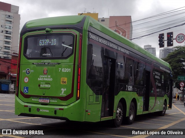 Viação Gatusa Transportes Urbanos 7 6201 na cidade de São Paulo, São Paulo, Brasil, por Rafael Lopes de Oliveira. Número da foto: #12618789.