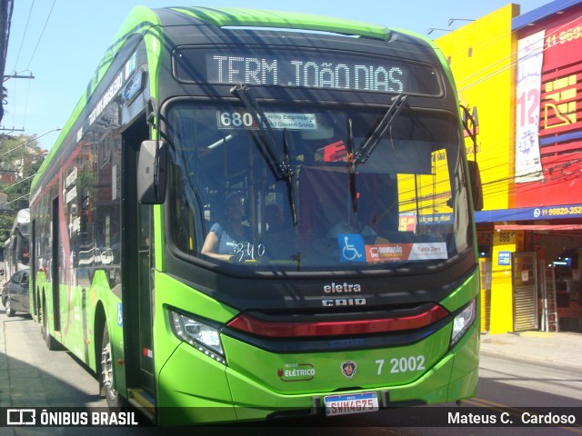 Viação Campo Belo 7 2002 na cidade de São Paulo, São Paulo, Brasil, por Mateus C.  Cardoso. Número da foto: #12619118.