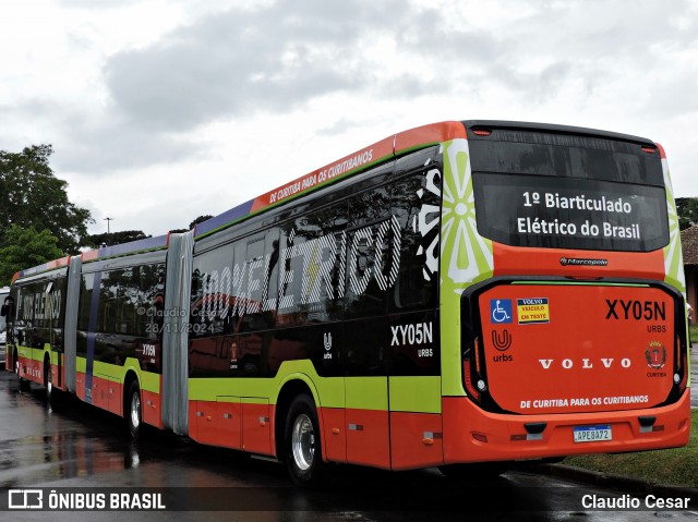 Volvo XY05N na cidade de Curitiba, Paraná, Brasil, por Claudio Cesar. Número da foto: #12620304.