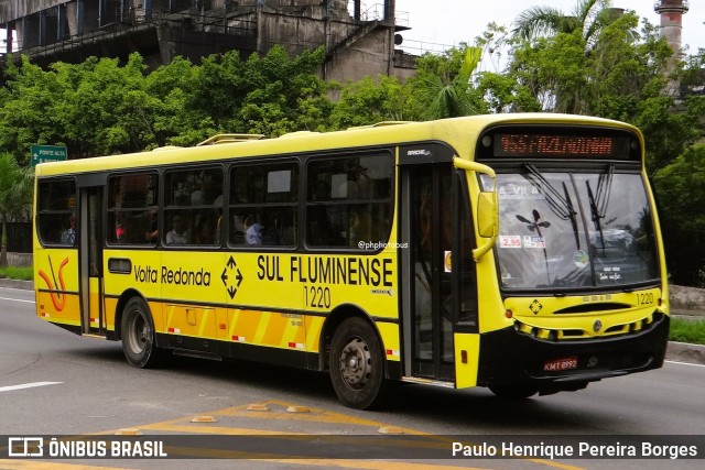 Viação Sul Fluminense 1220 na cidade de Volta Redonda, Rio de Janeiro, Brasil, por Paulo Henrique Pereira Borges. Número da foto: #12620751.