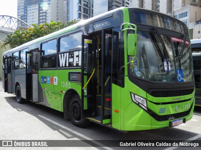 BB Transportes e Turismo 1385 na cidade de Barueri, São Paulo, Brasil, por Gabriel Oliveira Caldas da Nobrega. Número da foto: #12621537.