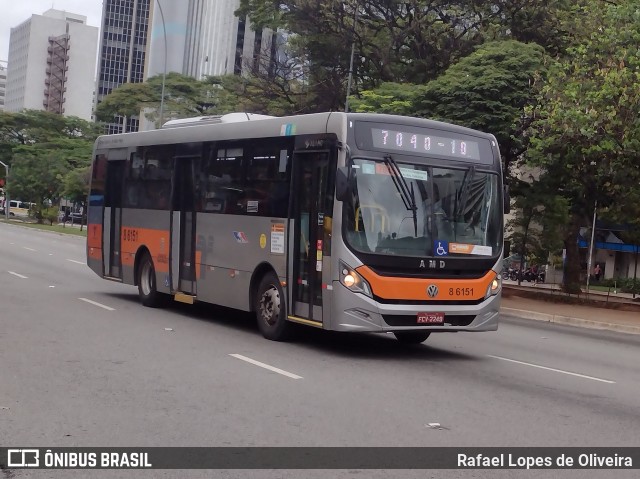 Alfa Rodobus > CooperAlfa 8 6151 na cidade de São Paulo, São Paulo, Brasil, por Rafael Lopes de Oliveira. Número da foto: #12620715.