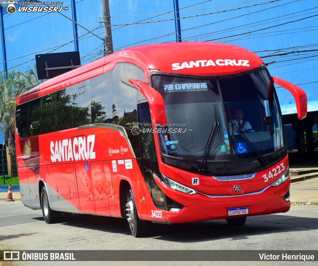 Viação Santa Cruz 34223 na cidade de São Paulo, São Paulo, Brasil, por Victor Henrique. Número da foto: #12620709.