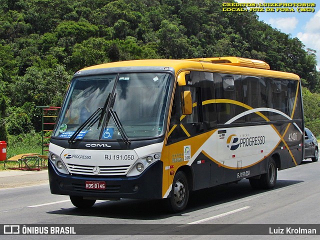 Viação Progresso 42426 na cidade de Juiz de Fora, Minas Gerais, Brasil, por Luiz Krolman. Número da foto: #12618193.