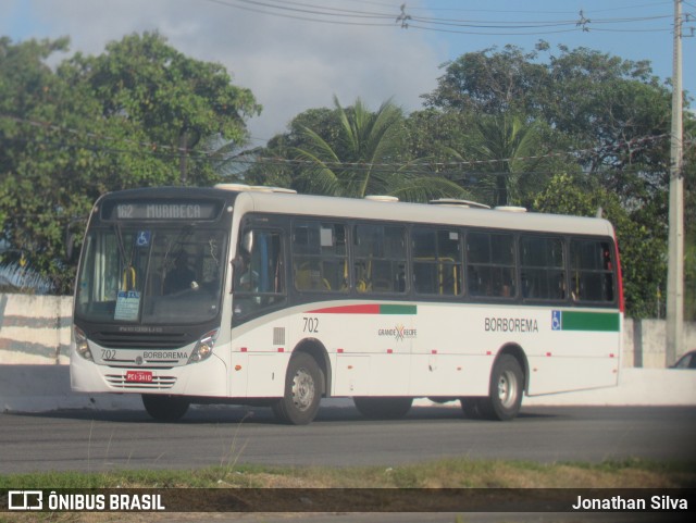 Borborema Imperial Transportes 702 na cidade de Jaboatão dos Guararapes, Pernambuco, Brasil, por Jonathan Silva. Número da foto: #12618912.