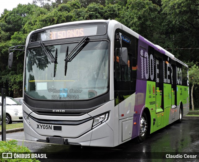 Volvo XY05N na cidade de Curitiba, Paraná, Brasil, por Claudio Cesar. Número da foto: #12620286.