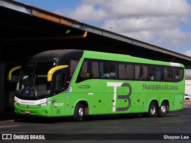 Transbrasiliana Transportes e Turismo 51037 na cidade de Taguatinga, Distrito Federal, Brasil, por Shayan Lee. Número da foto: #12621326.