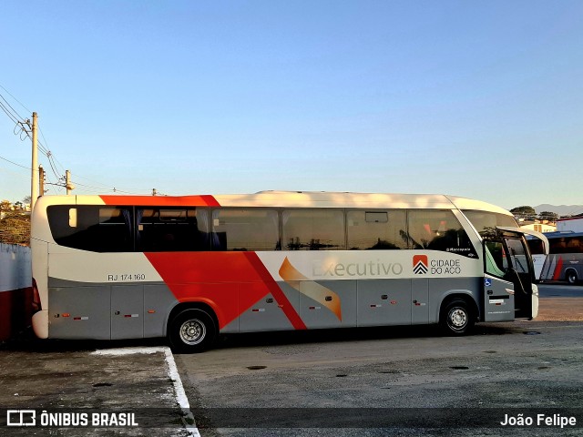 Viação Cidade do Aço RJ 174.160 na cidade de Cruzeiro, São Paulo, Brasil, por João Felipe. Número da foto: #12618557.
