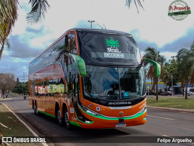 Empresa de Transportes Andorinha 7063 na cidade de Campo Grande, Mato Grosso do Sul, Brasil, por Felipe Arguelho. Número da foto: #12619710.