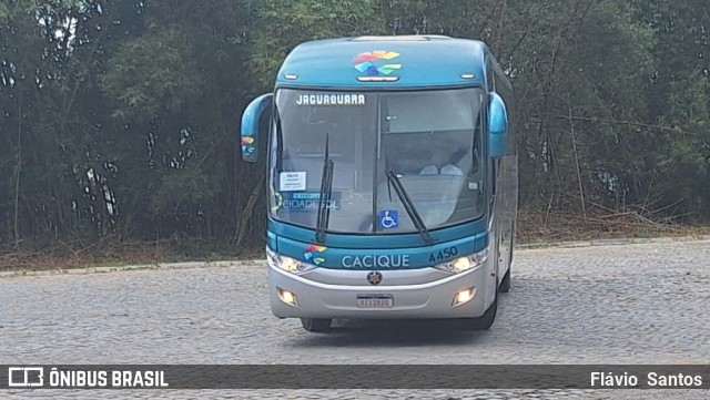 Cacique Transportes 4450 na cidade de Cruz das Almas, Bahia, Brasil, por Flávio  Santos. Número da foto: #12620184.