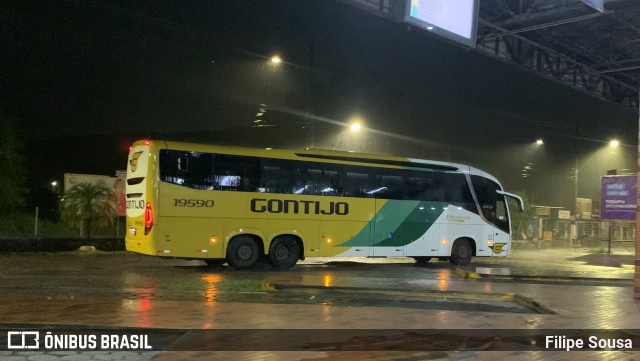 Empresa Gontijo de Transportes 19590 na cidade de Coronel Fabriciano, Minas Gerais, Brasil, por Filipe Sousa. Número da foto: #12619143.