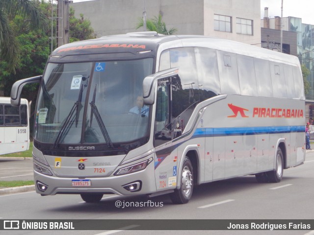 Viação Piracicabana 7124 na cidade de Barueri, São Paulo, Brasil, por Jonas Rodrigues Farias. Número da foto: #12620610.