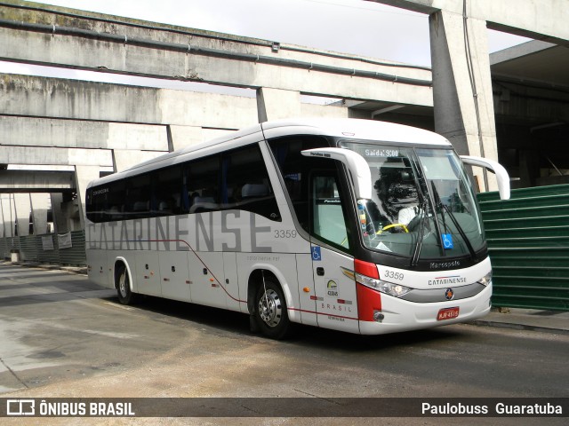 Auto Viação Catarinense 3359 na cidade de Curitiba, Paraná, Brasil, por Paulobuss  Guaratuba. Número da foto: #12624327.