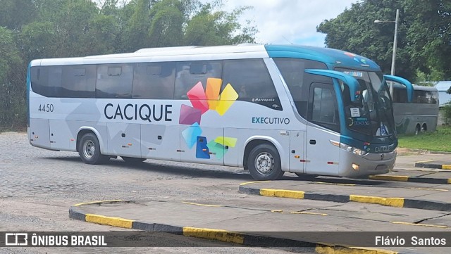 Cacique Transportes 4450 na cidade de Cruz das Almas, Bahia, Brasil, por Flávio  Santos. Número da foto: #12622183.