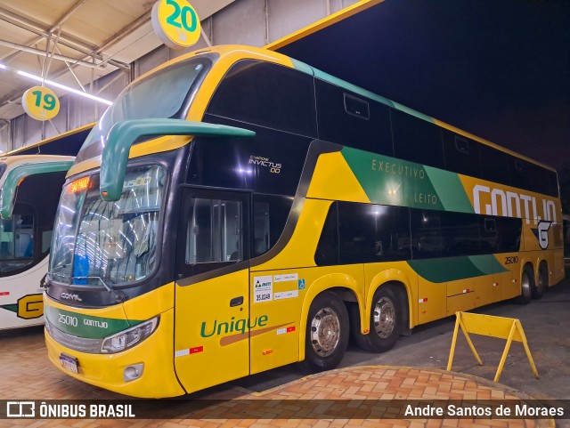 Empresa Gontijo de Transportes 25010 na cidade de Perdões, Minas Gerais, Brasil, por Andre Santos de Moraes. Número da foto: #12623889.