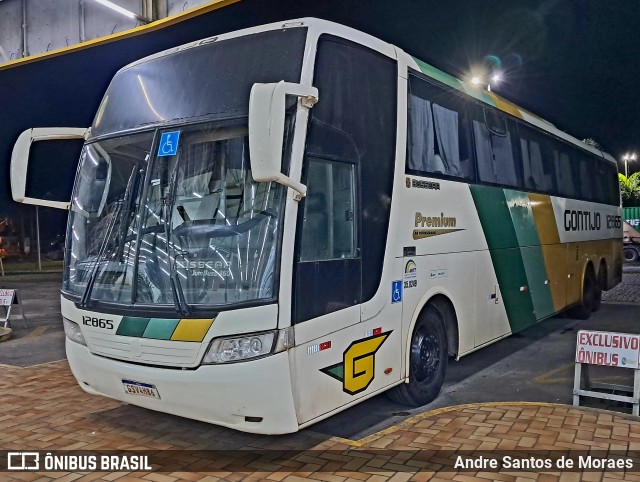 Empresa Gontijo de Transportes 12865 na cidade de Perdões, Minas Gerais, Brasil, por Andre Santos de Moraes. Número da foto: #12623856.