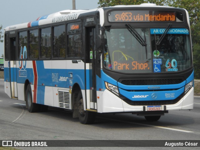 Auto Viação Jabour D86287 na cidade de Rio de Janeiro, Rio de Janeiro, Brasil, por Augusto César. Número da foto: #12624077.