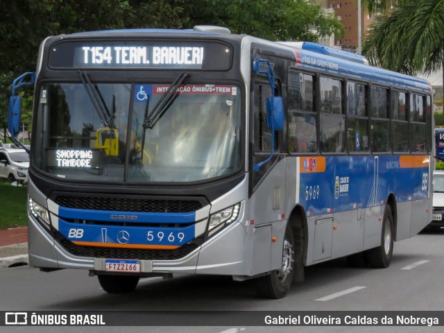 BB Transportes e Turismo 5969 na cidade de Barueri, São Paulo, Brasil, por Gabriel Oliveira Caldas da Nobrega. Número da foto: #12622792.