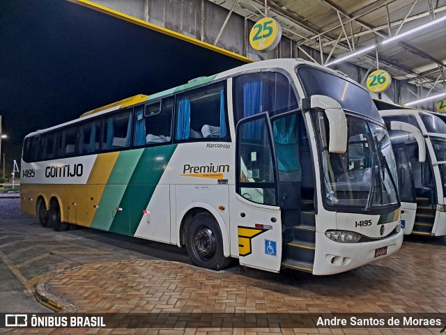 Empresa Gontijo de Transportes 14195 na cidade de Perdões, Minas Gerais, Brasil, por Andre Santos de Moraes. Número da foto: #12623864.