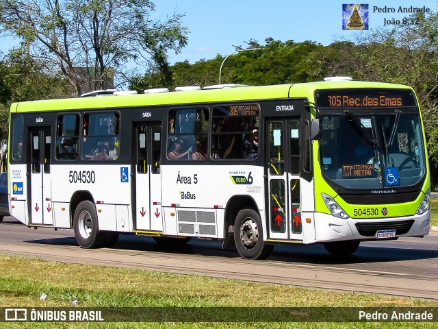 BsBus Mobilidade 504530 na cidade de Taguatinga, Distrito Federal, Brasil, por Pedro Andrade. Número da foto: #12623530.
