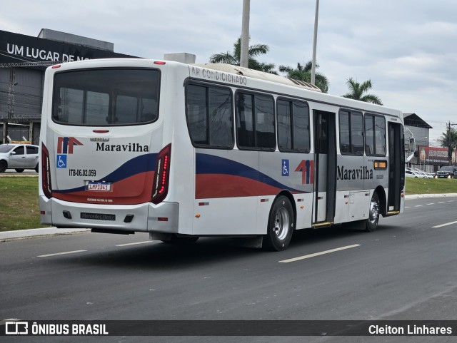 Maravilha Auto Ônibus ITB-06.02.059 na cidade de Itaboraí, Rio de Janeiro, Brasil, por Cleiton Linhares. Número da foto: #12626602.