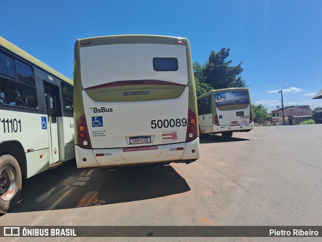 BsBus Mobilidade 500089 na cidade de Brazlândia, Distrito Federal, Brasil, por Pietro Ribeiro. Número da foto: #12626639.