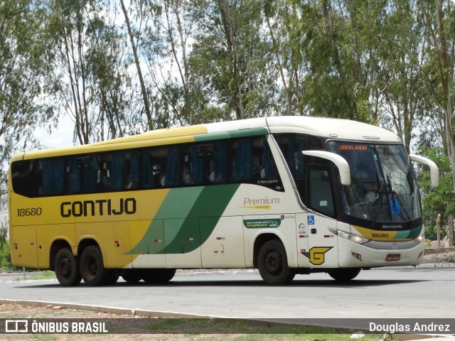 Empresa Gontijo de Transportes 18680 na cidade de Cuiabá, Mato Grosso, Brasil, por Douglas Andrez. Número da foto: #12626171.