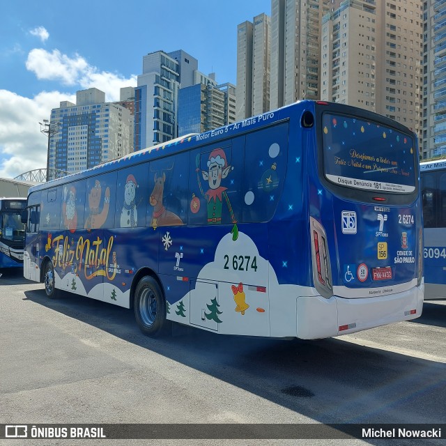Transcooper > Norte Buss 2 6274 na cidade de Barueri, São Paulo, Brasil, por Michel Nowacki. Número da foto: #12626284.