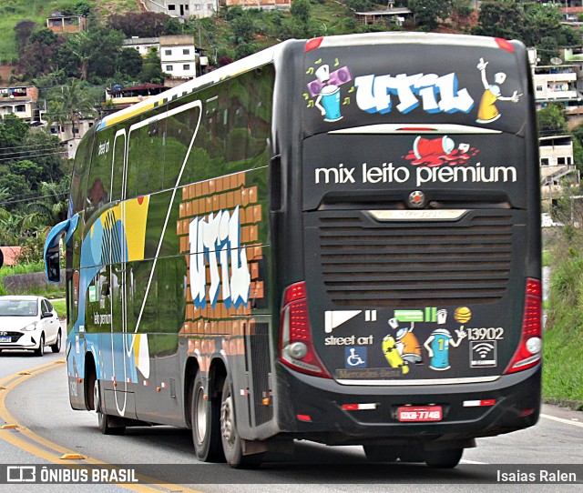 UTIL - União Transporte Interestadual de Luxo 13902 na cidade de Santos Dumont, Minas Gerais, Brasil, por Isaias Ralen. Número da foto: #12626634.