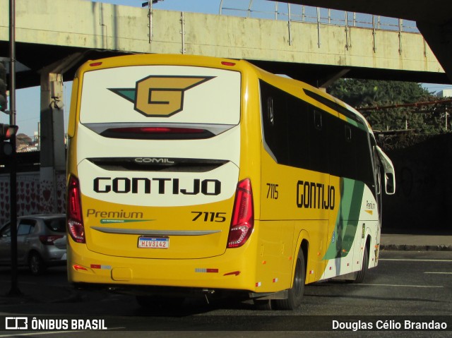 Empresa Gontijo de Transportes 7115 na cidade de Belo Horizonte, Minas Gerais, Brasil, por Douglas Célio Brandao. Número da foto: #12624704.