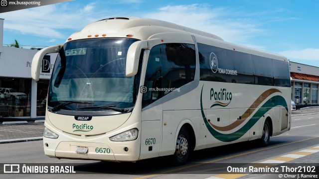 Transportes del Pacifico 6670 na cidade de Puerto Vallarta, Jalisco, México, por Omar Ramírez Thor2102. Número da foto: #12625265.