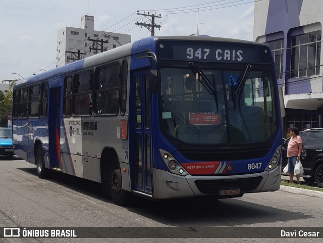 BR Mobilidade Baixada Santista 8047 na cidade de Santos, São Paulo, Brasil, por Davi Cesar. Número da foto: #12626138.