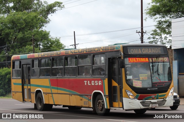 TLGSA - Transporte Loma Grande S.A. - Línea 132 > Transporte LomaGrandense S.A. 037 na cidade de Ypacaraí, Central, Paraguai, por José Paredes. Número da foto: #12625997.