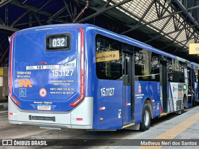 Viação Miracatiba 15.1127 na cidade de São Paulo, São Paulo, Brasil, por Matheus Neri dos Santos. Número da foto: #12627448.