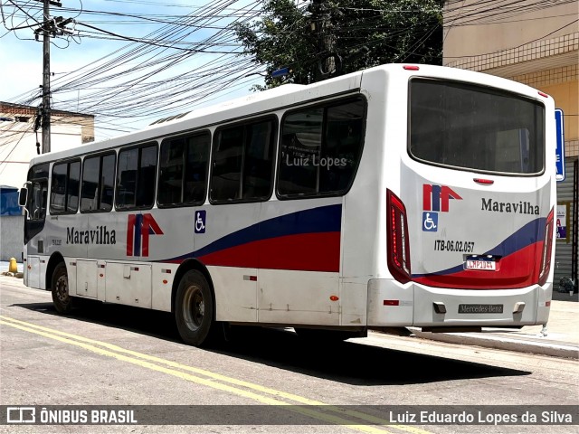 Maravilha Auto Ônibus ITB-06.02.057 na cidade de Itaboraí, Rio de Janeiro, Brasil, por Luiz Eduardo Lopes da Silva. Número da foto: #12629798.