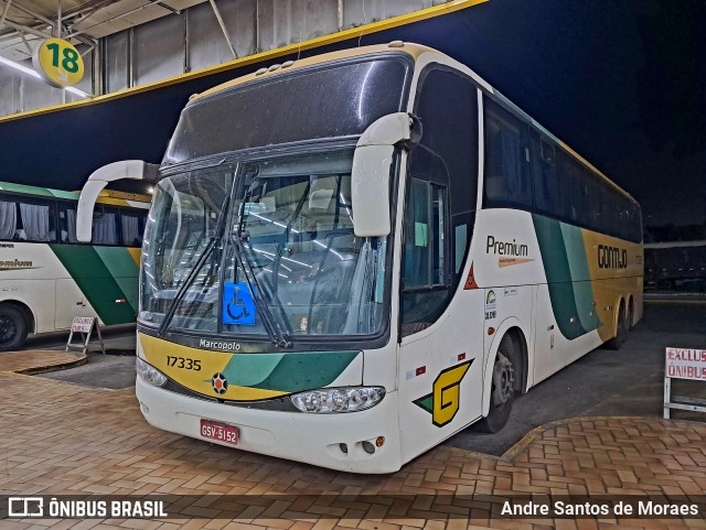 Empresa Gontijo de Transportes 17335 na cidade de Perdões, Minas Gerais, Brasil, por Andre Santos de Moraes. Número da foto: #12627310.