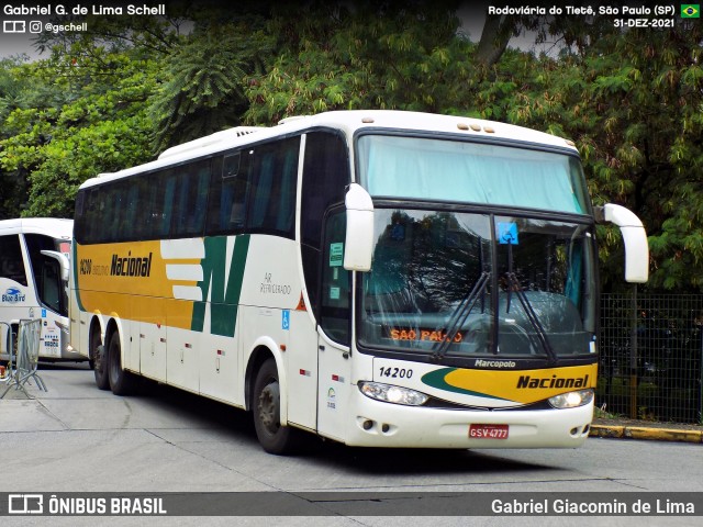 Viação Nacional 14200 na cidade de São Paulo, São Paulo, Brasil, por Gabriel Giacomin de Lima. Número da foto: #12628396.