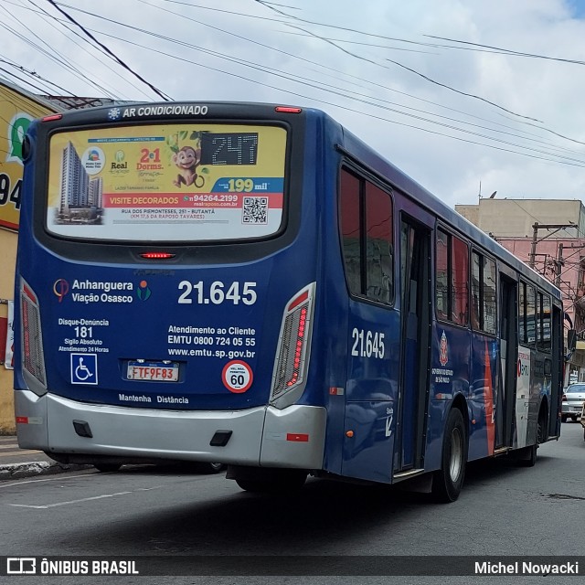 Viação Osasco 21.645 na cidade de Jandira, São Paulo, Brasil, por Michel Nowacki. Número da foto: #12629804.